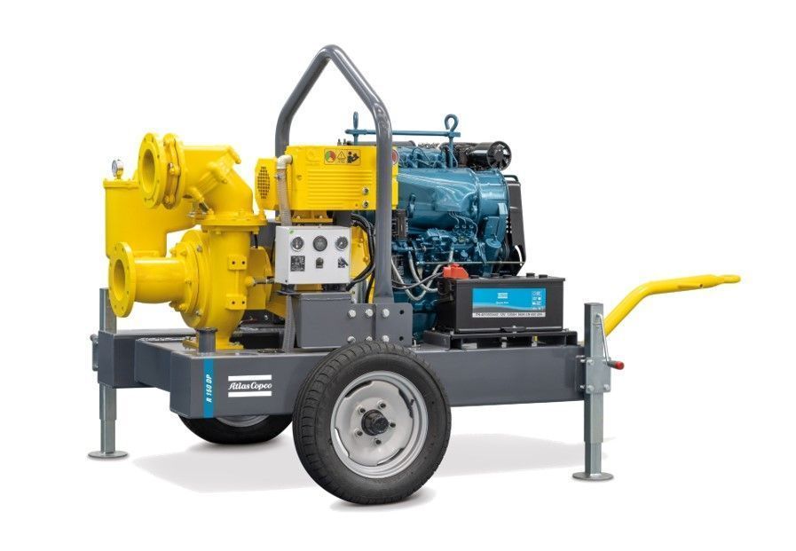 Дорспецмаш. Дизельная мотопомпа Atlas Copco r150dp. Мотопомпа Atlas Copco 150. Atlas Copco r150dp fkl10 g11 v04 шасс. Помпа атлас Копко дизельная.